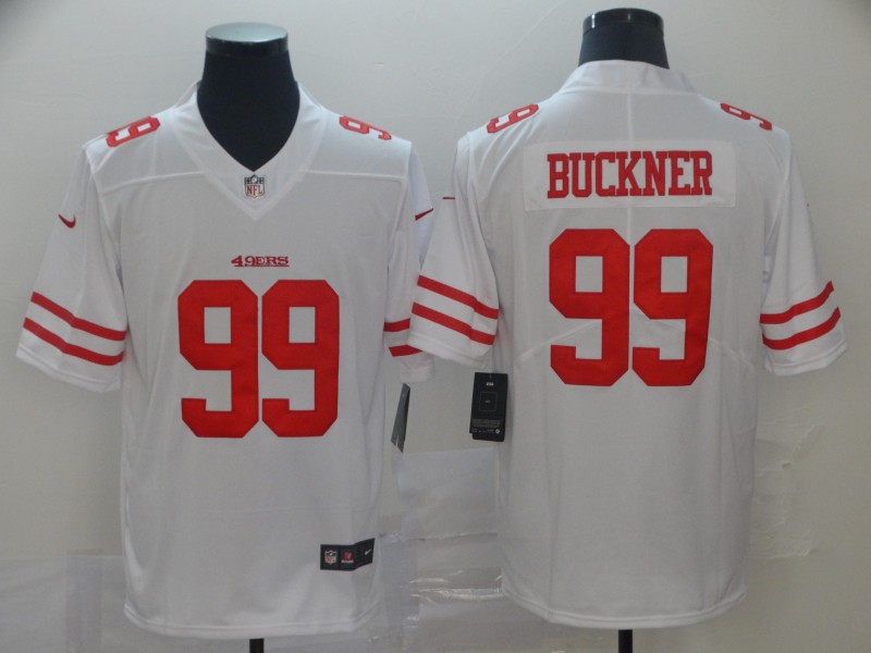 Men's San Francisco 49ers DeForest Buckner #99 White Jersey